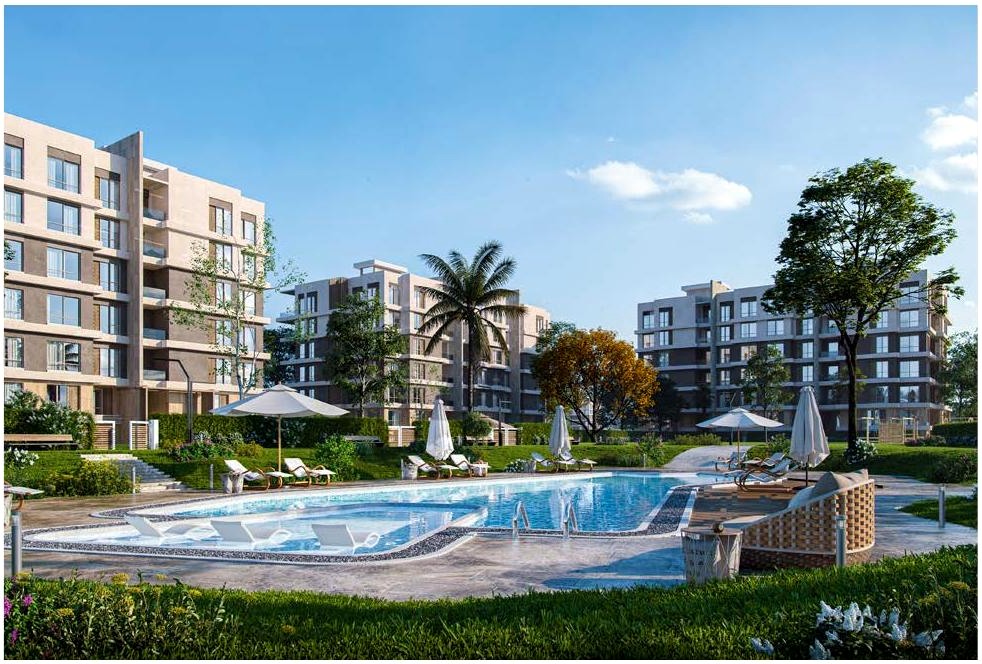 One Hyde Park apartments and pool